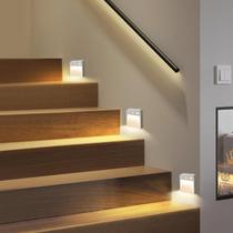 Luz Noturna LED Sem Fio Com Sensor De Movimento PIR Lâmpada De Parede Alimentada Por Bateria AA Para