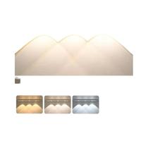 Luz Noturna LED Ultra Fina Com Sensor De Movimento USB Sem Fio Para Armário De Cozinha Quarto