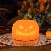 Luz noturna LEDHOLYT Pumpkin para crianças, recarregável USB, 11x11x10 cm