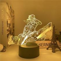 Luz noturna Lols Ashes 3D com mudança de cor LED para crianças