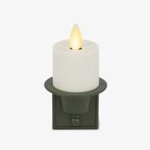 Luz noturna Luminara Flameless Candle Loden Green com sensor