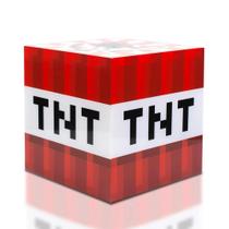 Luz noturna Minecraft TNT Block LED USB de 15 cm para todas as idades
