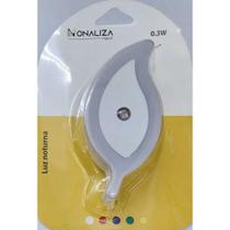 Luz Noturna Mini Abajur modelo folha - 0.3W - com sensor de luminosidade- cor aleatória