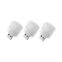 Luz Noturna Mini USB Branca Quente, Lâmpada De Leitura LED Para Proteção Dos Olhos, Carregamento De