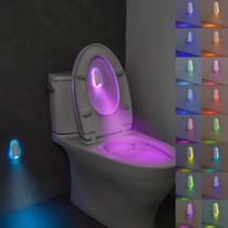 Luz Noturna para Vaso Sanitário HOTUT, 2 Unidades, Sensor de Movimento, 16 Cores Luz Noturna para Vaso Sanitário HOTUT, 2 Unidades, Sensor de Movimento, 16 Cores