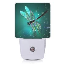 Luz noturna Peakly Dragonfly Fantasy Green do crepúsculo ao amanhecer 0,5 W