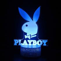 Luz noturna Playboys 3D que muda de cor LED para crianças