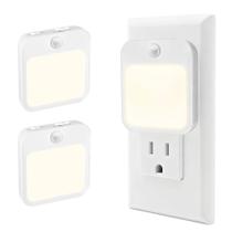 Luz noturna plug-in com sensor de movimento e sensor crepuscular, kit com 2 unidades