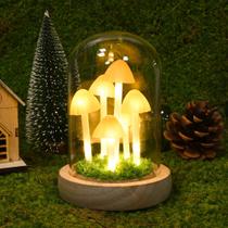 Luz noturna QUELIEN Mushroom Glass Dome Warm White LED Luz noturna QUELIEN Mushroom Glass Dome Warm White LED