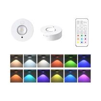 Luz Noturna RGB Com 12 Cores, Controle Remoto Sem Fio, Luz Recarregável Tipo-C Para Armário De Luz Noturna RGB Com 12 Cores, Controle Remoto Sem Fio, Luz Recarregável Tipo-C Para Armário De