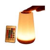 Luz Noturna RGB Com 13 Cores Mutáveis, Controle Remoto, Dimmer Touch, Recarregável via USB, Lâmpada Luz Noturna RGB Com 13 Cores Mutáveis, Controle Remoto, Dimmer Touch, Recarregável via USB, Lâmpada
