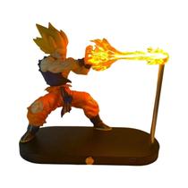 Luz Noturna Son Goku Dragon Ball Anime Toque Kamehameha Decoração Magnética Para Mesa Presente Para