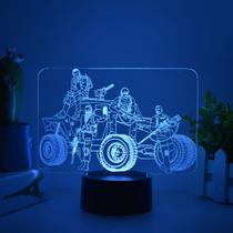 Luz noturna Toms Clancys Ghosts Recons 3D com mudança de cor Luz noturna Toms Clancys Ghosts Recons 3D com mudança de cor
