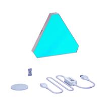 Luz Noturna Triangular RGB Controle Por Aplicativo Inteligente Lâmpada De Parede Para Jogos