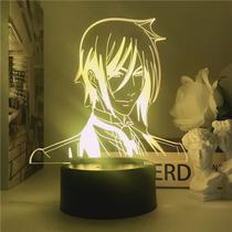 Luz noturna USB preta Butler Sebastian Acrylic com base em ABS Luz noturna USB preta Butler Sebastian Acrylic com base em ABS