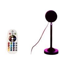 Luz Noturna USB Sunset Para Decoração De Casa, Projeção Ambiente Relaxante Para Quarto E Sala De