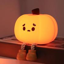 Luz noturna YISUN Pumpkin LED Silicone Squishy Recarregável Luz noturna YISUN Pumpkin LED Silicone Squishy Recarregável