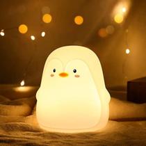 Luz noturna ZKlili Cute Penguin Silicone para decoração de quarto infantil