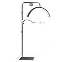 Luz para cílios AURELLE 28" em meia-lua com ampliador 4X e suporte para celular