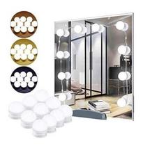Luz Para Espelhos 3 cores Led Usb Iluminação Camarim 10 Lampadas