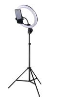 Luz Para Gravar Videos Ring Light 26 Cm Com Tripé - Kit Ring