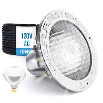 Luz para piscina Generalman 10" IP68 à prova dágua 120V cabo de 30 m Luz para piscina Generalman 10" IP68 à prova dágua 120V cabo de 30 m