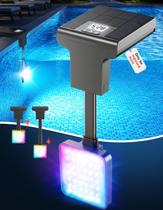 Luz para piscina LightHacker Solar LED com termômetro à prova dágua Luz para piscina LightHacker Solar LED com termômetro à prova dágua