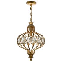 Luz pendente CWI Lighting Altair 30 cm LED de bronze antigo