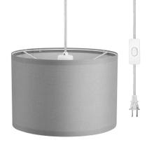 Luz pendente DEWENWILS Plug in Hanging Light, cabo de 15 pés Luz pendente DEWENWILS Plug in Hanging Light, cabo de 15 pés