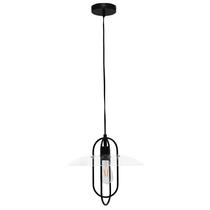 Luz pendente Simple Designs PT1008-BLK preta 114 cm