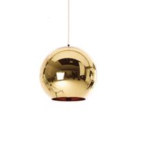 Luz pendente TQQT Creative Plating Ball, vidro redondo, 15 cm