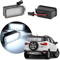 Luz Placa Nova Ford Ecosport Kit Par Lâmpada Led Cor Branca