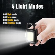 Luz Portátil Brilhante 800 Lumens Chaveiro Imã Recarregável - Keychain Light