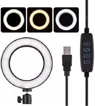 Luz Pra Tirar Fotos Live Maquiagem Iluminador Ring Light Led COM SUPORTE CELULAR