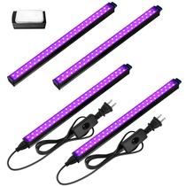 Luz preta LED Barrina 10W 30cm magnética com interruptor liga/desliga