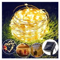 Luz quente LED Solar Garland Fairy Lights 30m 300
