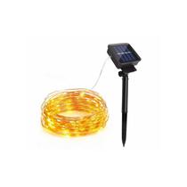 Luz quente solar Fairy Lights Garland de 10 m com painel solar Luz quente solar Fairy Lights Garland de 10 m com painel solar