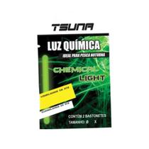 Luz Química Tsuna Ideal para Pesca Noturna Alcance 100m Duração 12h Cor Verde