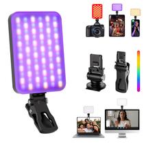 Luz RGB BANSINE Luz de selfie RGB recarregável por USB Luz RGB BANSINE Luz de selfie RGB recarregável por USB