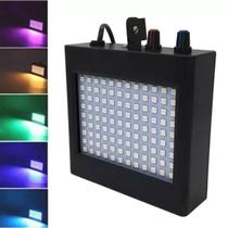 Luz rítmica iluminação LED strobo sensor de som em metal bivolt - Filó Modas