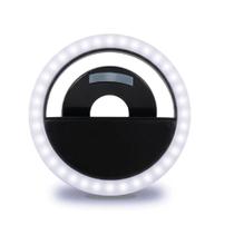 Luz Selfie Ring Light Clipe Anel Led Flash Celular Branco
