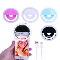 Luz Selfie Ring Light Clipe Anel Led Flash Celular USB