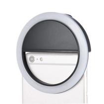 Luz Selfie Ring Light Clipe Anel Led Flash Cor Preto