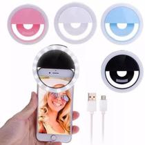 Luz Selfie Ring Light LED Clipe Anel Flash Celular Universal Luz Selfie Ring Light LED Clipe Anel Flash Celular Universal
