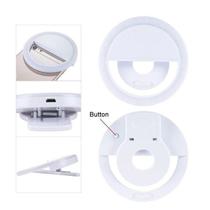 Luz Selfie Ring Light Led Flash Recarregável Branco Luz Selfie Ring Light Led Flash Recarregável Branco