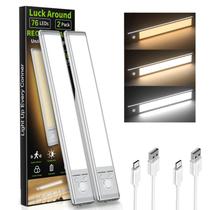Luz sob o gabinete LUCK AROUND 76 LED Sensor de movimento USB Luz sob o gabinete LUCK AROUND 76 LED Sensor de movimento USB