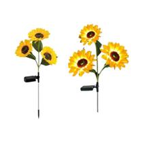 Luz Solar À Prova d'Água Em Forma De Girassol Para Jardim, Quintal, Gramado, Luminária De