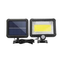 Luz Solar Com Sensor De Movimento Externo À Prova D'água Recarregável COB Luzes De Parede Para
