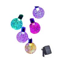 Luz Solar De 12M Com 100 LEDs, À Prova d'Água, Lâmpadas De Jardim De Fadas Para Decoração De Natal