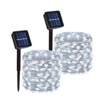 Luz Solar De Cordão Para Exterior 500/300/200/100/50 LED Fada Garland 8 Modos Jardim Quintal Festa